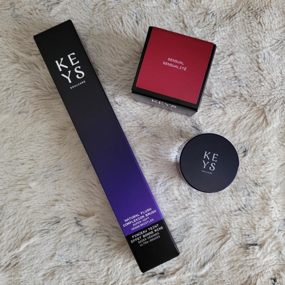 Keys SoulCare Sheer Flush Cheek Tint & Natural Flush Complexion Brush - Picture 1 of 14